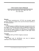 ICP DAS USA VXC-112U User Manual preview