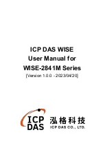 ICP DAS USA WISE-2841 Series User Manual preview