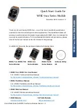 ICP DAS USA WISE-7 Series Quick Start Manual preview
