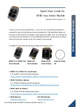 ICP DAS USA WISE-75 M Series Quick Start Manual preview