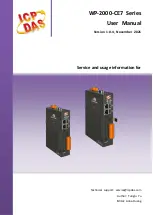 Preview for 1 page of ICP DAS USA WP-2000-CE7 Series User Manual