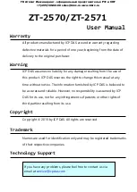 Preview for 1 page of ICP DAS USA ZT-2570 Manual