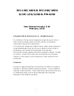 ICP Electronics IVC-100 User Manual preview