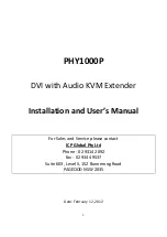 ICP Global Pty PHY1000P Installation And User Manual preview