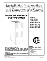 Preview for 1 page of ICP AMP105-1E2 Installation Instructions And Owner'S Manual