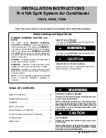 Preview for 1 page of ICP CSA6 Installation Instructions Manual