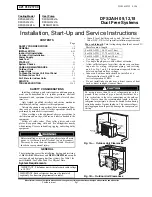 Предварительный просмотр 1 страницы ICP DFS2A309J1A Installation, Start-Up And Service Instructions Manual