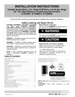 Preview for 1 page of ICP F9MXE0801716A1 Installation Instructions Manual