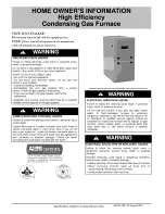 ICP GAS FURNACE Owner'S Information preview