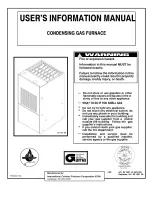 Preview for 1 page of ICP GAS FURNACE User'S Information Manual