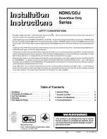 ICP GDJ050M12A1 Installation Instructions Manual предпросмотр