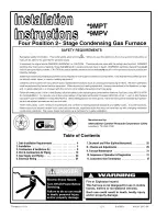 ICP H9MPT050F12B1 Installation Instructions Manual preview