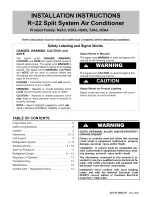 Preview for 1 page of ICP N2A3 Installation Instructions Manual