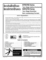 Предварительный просмотр 1 страницы ICP NDP6/TDESeries Installation Instructions Manual