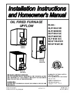 Preview for 1 page of ICP NOLF105A12D Installation Instructions Manual