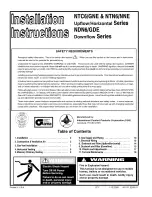 ICP NTC6/GNE Series Installation Instructions Manual preview