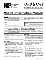 Preview for 1 page of ICP OWB Series User'S Information Manual