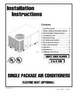 ICP PAB036N1HA Installation Instructions Manual предпросмотр