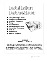 ICP PAB240 Installation Instructions Manual предпросмотр