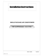 ICP PAF Series Installation Instructions Manual preview