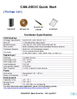 ICPDAS CAN-2053C Quick Start Manual preview