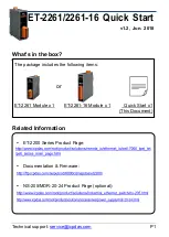 ICPDAS ET-2261 Quick Start Manual preview