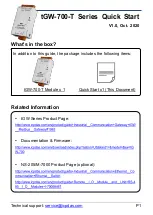 ICPDAS tGW-700-T Series Quick Start Manual preview