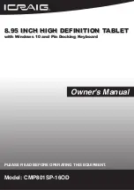 iCraig CMP801SP-16OD Owner'S Manual preview