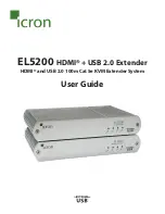 Предварительный просмотр 1 страницы Icron EL5200 HDMI + USB 2.0 Extender User Manual