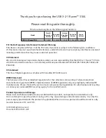 Предварительный просмотр 2 страницы Icron USB 3-2-1 Raven 3104 User Manual