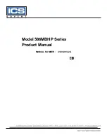 ICS Advent 586MBHP Series Product Manual preview