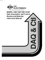 ICS ELECTRONICS 4807 Instruction Manual preview