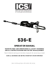 Preview for 1 page of ICS 536-E Operator'S Manual