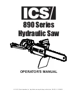 Preview for 1 page of ICS 890 Series Operator'S Manual