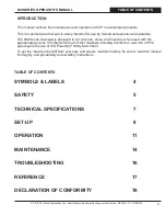 Preview for 3 page of ICS 890 Series Operator'S Manual