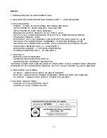 Preview for 13 page of ICS 9300057 Operating Instructions Manual