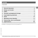 Preview for 3 page of ICS A-1200 Operating Instructions Manual