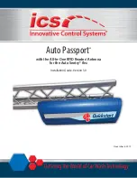 Предварительный просмотр 1 страницы ICS Auto Passport Installation Manual