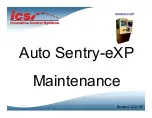 Предварительный просмотр 1 страницы ICS Auto Sentry-eXP Maintenance Manual