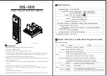Preview for 2 page of ICS DG-180 Operation Manual
