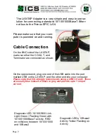 Preview for 2 page of ICS LANTAP Installation Instruction