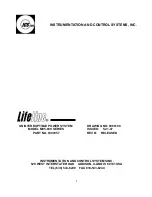 Preview for 1 page of ICS Lifeline M95-600 Series Operating Instructions Manual