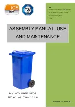 Preview for 1 page of ICS LT 120 Assembly Manual And Use And Care