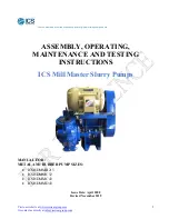 ICS Mill Master ICSHDMMB215 Assembly, Operating, Maintenance And Testing Instructions preview