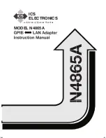 ICS N4865A Instruction Manual preview