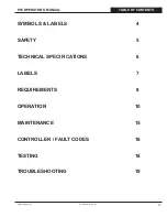 Preview for 3 page of ICS P95 Operator'S Manual