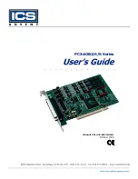 Preview for 1 page of ICS PCI-AOB2 Series User Manual