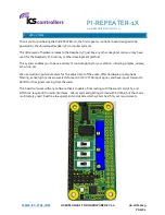 Preview for 1 page of ICS PI-REPEATER-1X User Manual