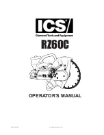 Предварительный просмотр 1 страницы ICS RZ60C Operator'S Manual