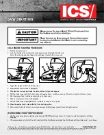 Предварительный просмотр 1 страницы ICS saw Starting Instructions